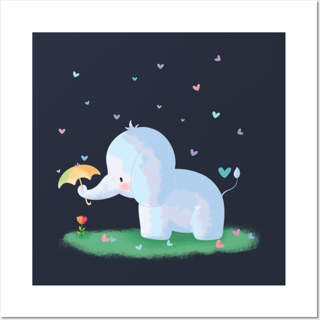 Cute elephant Wall Art by Didier97